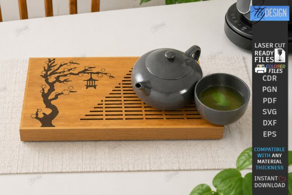 Download Gongfu Tea Tray Laser Cut | Tea Ceremony - Ceremony Collection