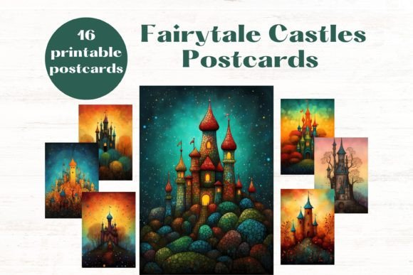 Download Fairytale Castle 5x7 Postcard Set - Card Collection