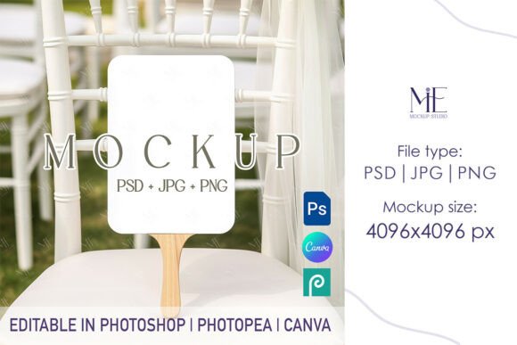 Download Wedding Program Fan Mockup, 5x7 Ceremony - Ceremony Collection