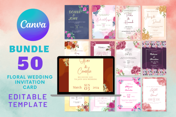 Download Floral Wedding Invitation Card - Card Collection